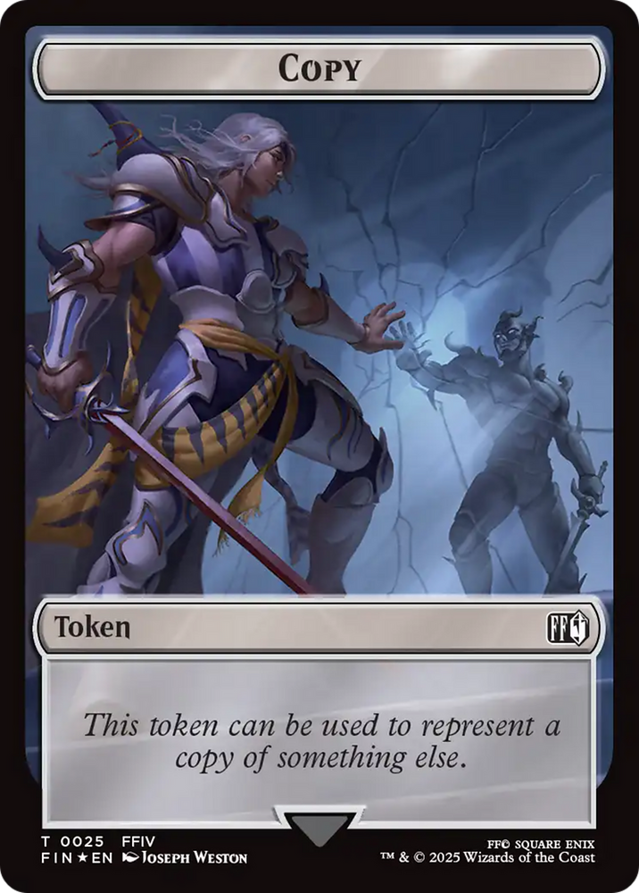 Copy (0025) // Moogle (0034) Double-Sided Token (Surge Foil) [FINAL FANTASY Tokens]