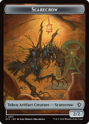 Copy // Scarecrow Double-Sided Token [Lorwyn Eclipsed Tokens]