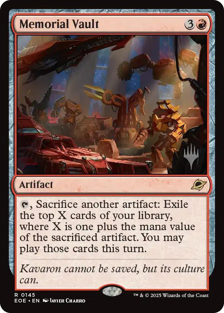 Memorial Vault (Promo Pack) [Edge of Eternities Promo Pack]
