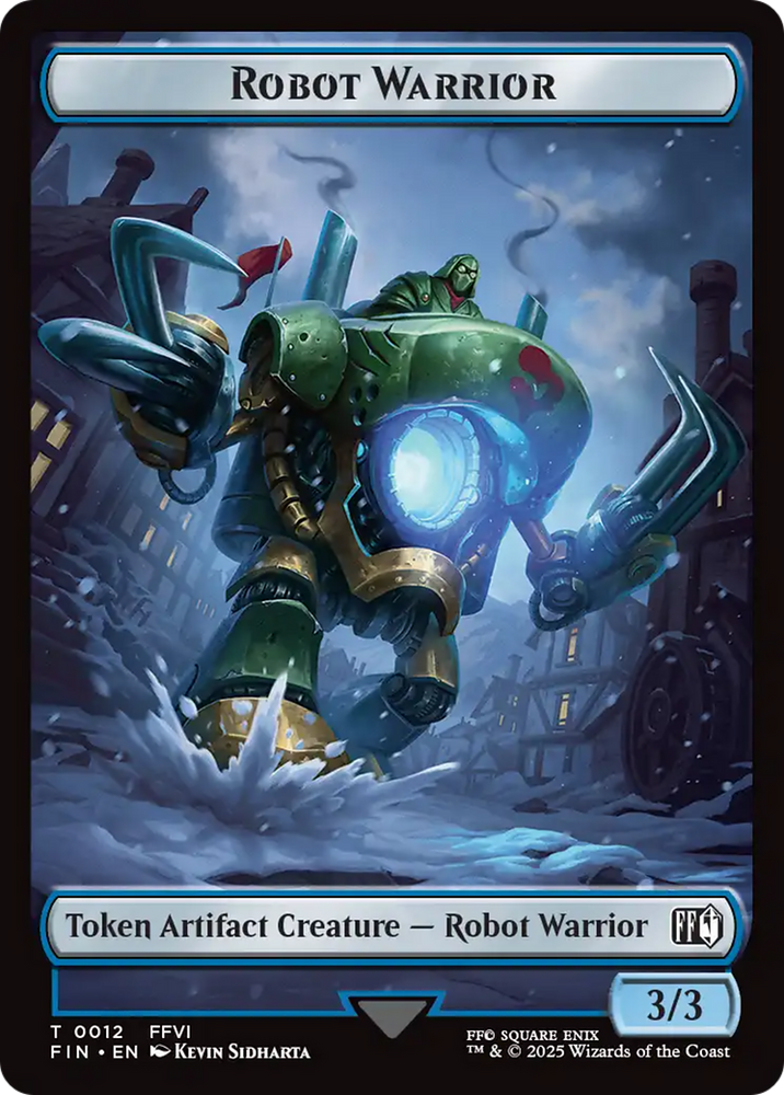 Robot Warrior (0012) // Copy (0001) Double-Sided Token [FINAL FANTASY Tokens]