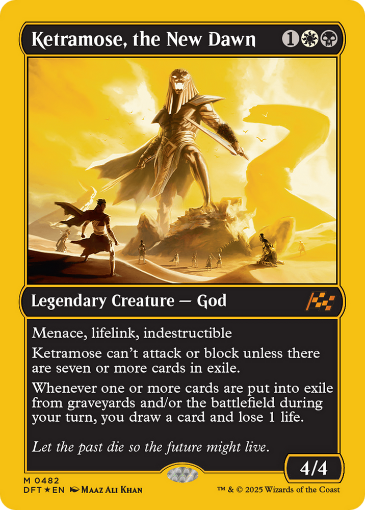 Ketramose, the New Dawn (First-Place Foil) [Aetherdrift]