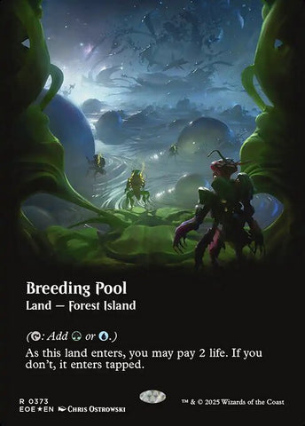 Breeding Pool (Borderless) (Galaxy Foil) [Edge of Eternities]