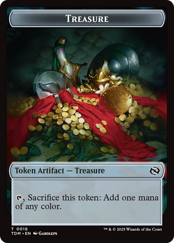 Beast // Treasure Double-Sided Token [Tarkir: Dragonstorm Commander Tokens]