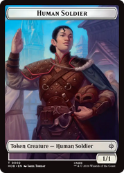 Human Soldier // Dwarf Double-Sided Token [The Hobbit Tokens]