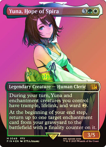 Yuna, Hope of Spira (Borderless) (Surge Foil) [FINAL FANTASY]