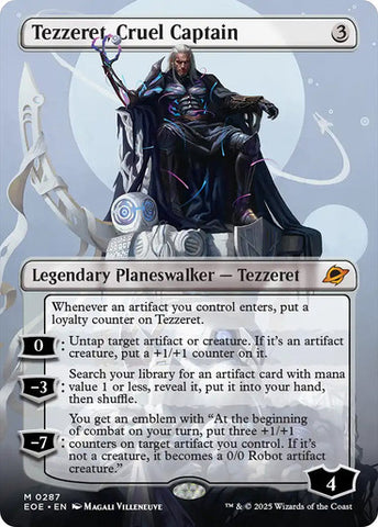 Tezzeret, Cruel Captain (Borderless) [Edge of Eternities]