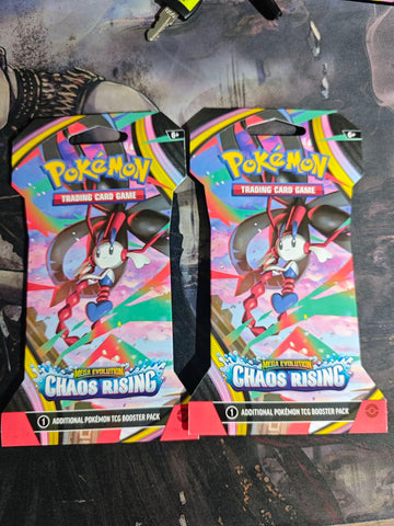 FLASH SALE - Chaos Rising Sleeved Booster Pack - Mega Floette x 2 Pieces