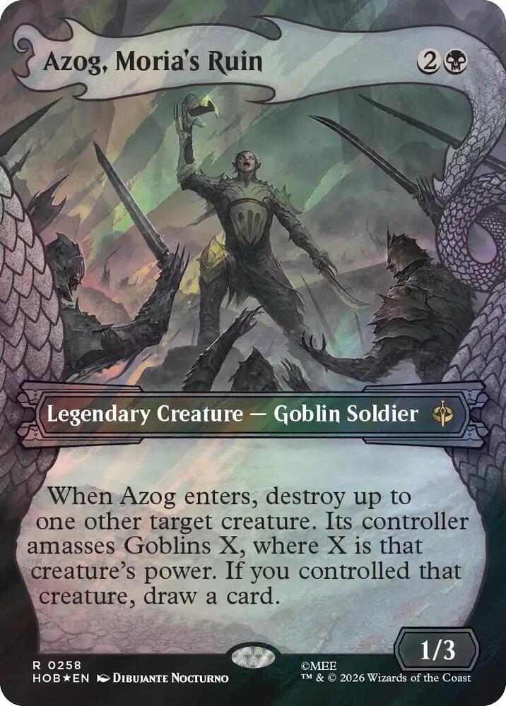 Azog, Moria's Ruin (Showcase) (Surge Foil) [The Hobbit]