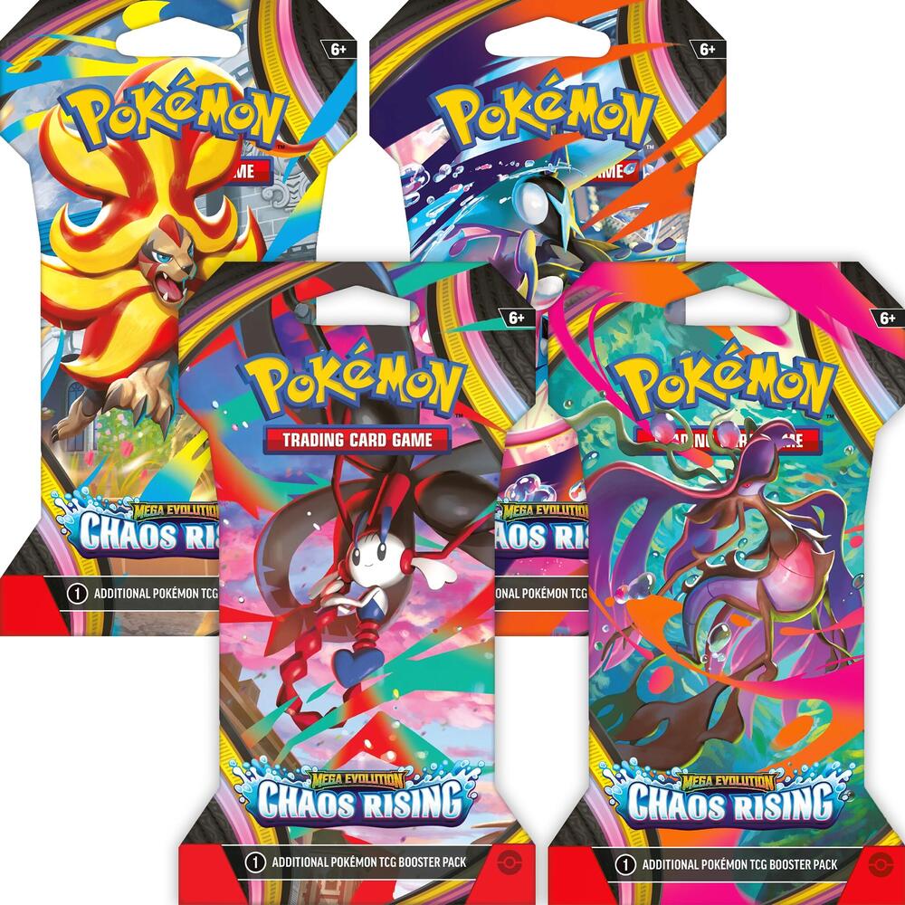 FLASH SALE - Chaos Rising Sleeved Booster Pack Art Bundle [Set of 4]