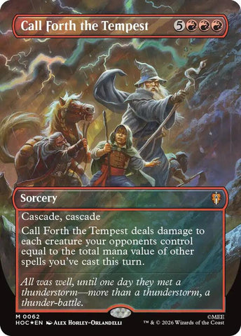 Call Forth the Tempest (Borderless) (Surge Foil) [The Hobbit: Eternal-Legal]