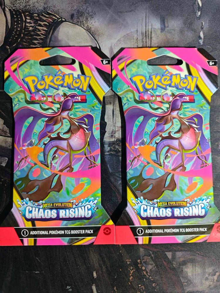 FLASH SALE - Chaos Rising Sleeved Booster Pack - Mega Dragalge x 2 Pieces