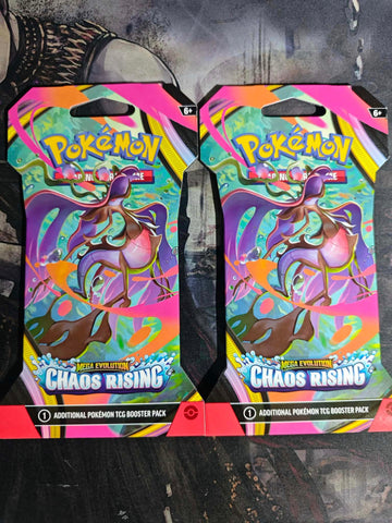 FLASH SALE - Chaos Rising Sleeved Booster Pack - Mega Dragalge x 2 Pieces