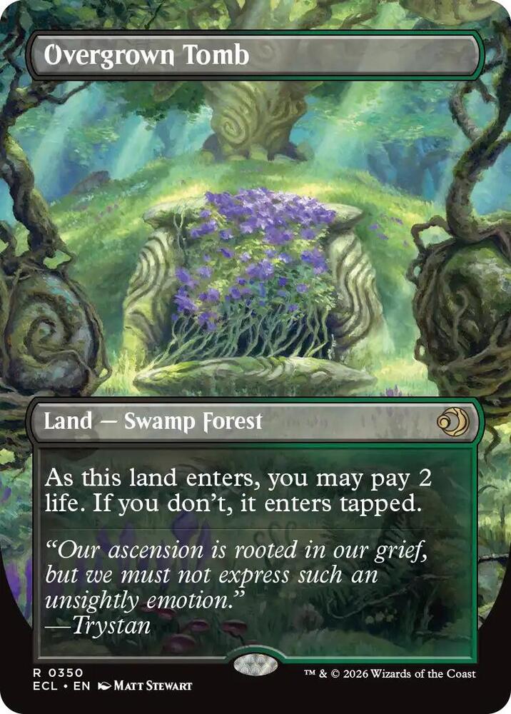 Overgrown Tomb (Borderless) [Lorwyn Eclipsed]